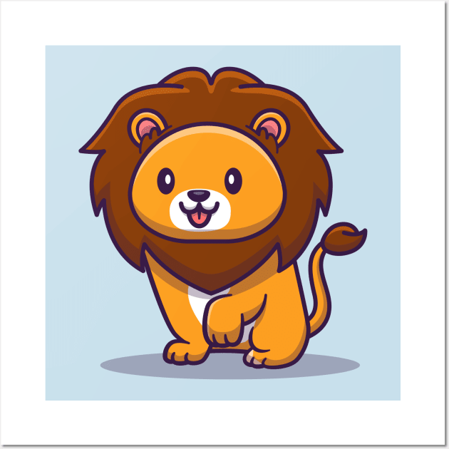 Cute Lion Wall Art by Catalyst Labs